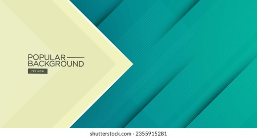 Abstract geometric yellow and green background with simple triangle overlap shape and shadows. Colorful trendy 3d design. Bright and modern with papercut concept. Eps10 vector