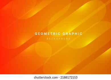 Abstract geometric yellow and orange movement speed lines design background