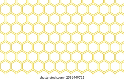 abstract geometric yellow outline polygon pattern.
