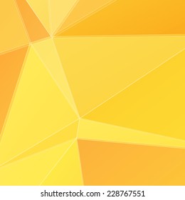 Abstract geometric yellow polygonal background.