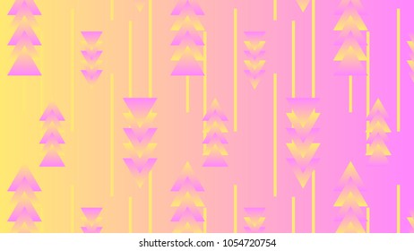 Abstract geometric yellow and purple gradient pattern vector background