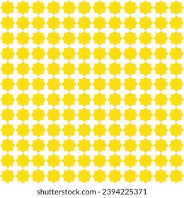 abstract geometric yellow star pattern can be used background.