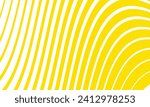 abstract geometric yellow thin to thick wave line pattern.