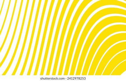 abstract geometric yellow thin to thick wave line pattern.