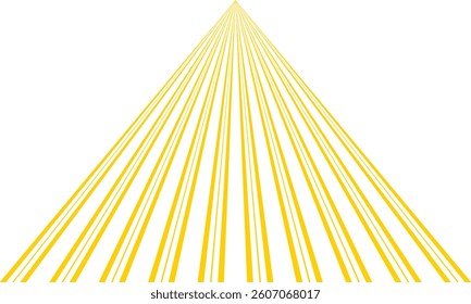 abstract geometric yellow vertical big small triangular line pattern can be used background, banner, poster.