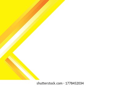 Abstract Geometric Yellow and White Background Design Template Vector, Yellow and White Background with Copy Space for Text