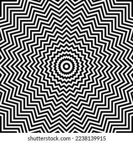Resumen del patrón de líneas de zag de Zig geométrico. Arte vector.