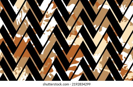 Abstract geometric zigzag pattern. Vector Illustration.