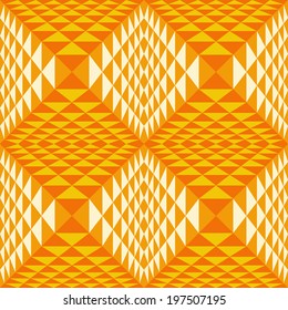 Abstrakter geometrischer 3D-Hintergrund.  Nahtloses Muster. 