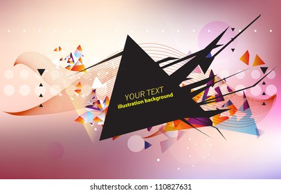 Abstract geometrical background