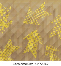 Abstract geometrical background with arrows. Vector.