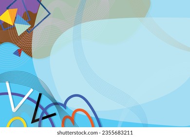 Abstract geometrical background with blend shapes.