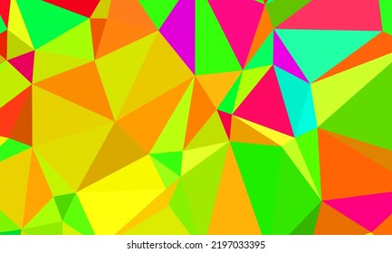 Abstract geometrical background consisting of multicolored triangular polygons