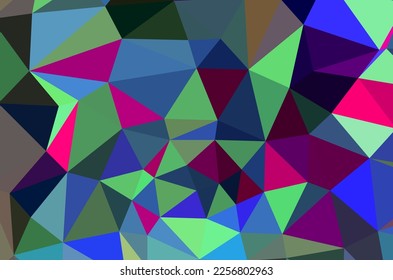 Abstract geometrical background consisting of multicolored triangular polygons
