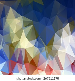 Abstract geometrical background consisting of multicolored triangular polygons