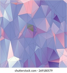 Abstract geometrical background consisting of multicolored triangular polygons