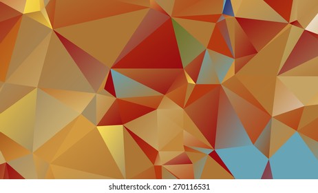 Abstract geometrical background consisting of multicolored triangular polygons