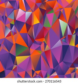 Abstract geometrical background consisting of multicolored triangular polygons