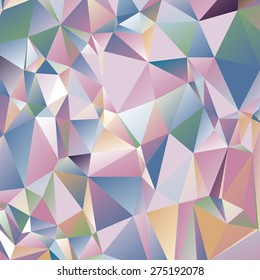 Abstract geometrical background consisting of multicolored triangular polygons