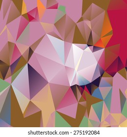Abstract geometrical background consisting of multicolored triangular polygons