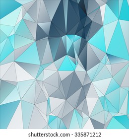 Abstract geometrical background consisting of multicolored triangular polygons