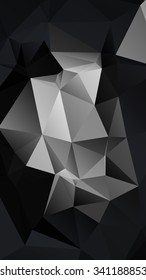 Abstract geometrical background consisting of multicolored triangular polygons