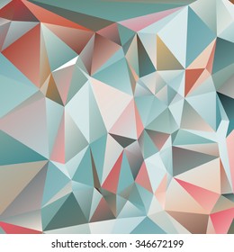 Abstract geometrical background consisting of multicolored triangular polygons