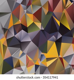 Abstract geometrical background consisting of multicolored triangular polygons