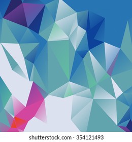 Abstract geometrical background consisting of multicolored triangular polygons