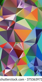 Abstract geometrical background consisting of multicolored triangular polygons