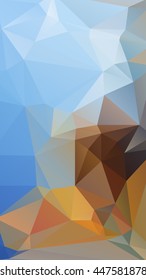 Abstract geometrical background consisting of multicolored triangular polygons