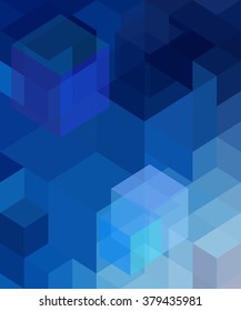 Abstract geometrical background with cubes