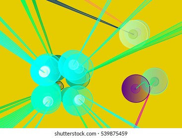 Abstract geometrical background. Digital artwork for creative graphic design.