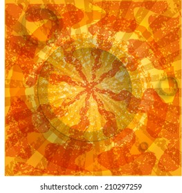 Abstract geometrical background with grunge elements. Vector. 