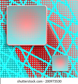abstract geometrical background with halftone dots