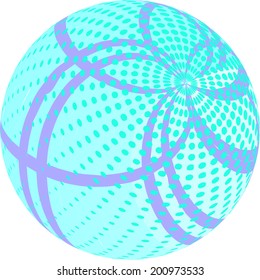 abstract geometrical background with halftone dots