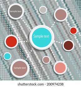 abstract geometrical background with halftone dots