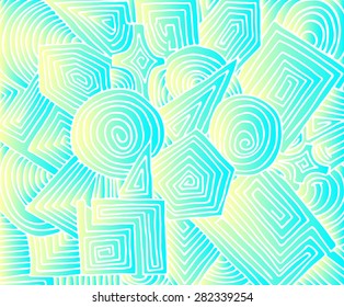 Abstract geometrical  background. Hand drawn vector illustration.