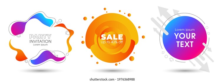 Abstract Geometrical background Illustration set.