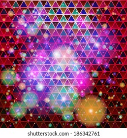 Abstract geometrical background with light effect 