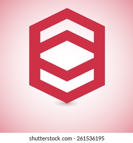 Abstract geometrical background. Logo design, illustration light-box