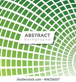 Abstract geometrical background. Part of 3d sphere with square cells background design. Vector illustration.