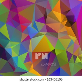 Abstract geometrical background, polygonal design.