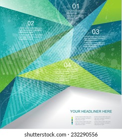 Abstract geometrical background, polygonal design