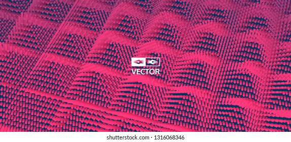 Abstrakter geometrischer Hintergrund mit Pyramiden. Vektorgrafik.    