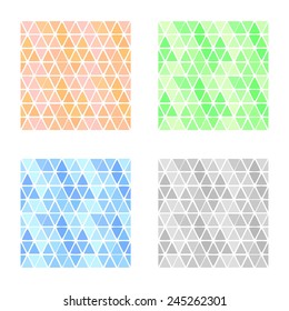 abstract geometrical background - seamless texture pattern set.vector