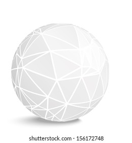 Abstract geometrical background of sphere.