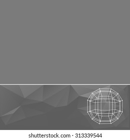 Abstract geometrical background. The template design booklet, brochure, banner, document. Vector, EPS10.