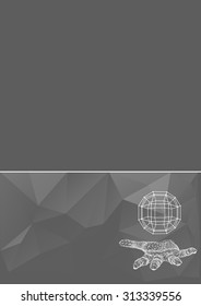 Abstract geometrical background. The template design booklet, brochure, banner, document. Vector, EPS10.