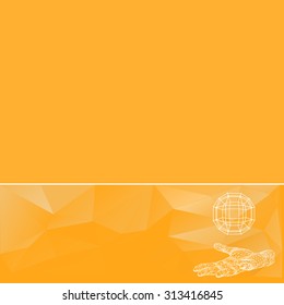 Abstract geometrical background. The template design booklet, brochure, banner, document. Vector, EPS10.